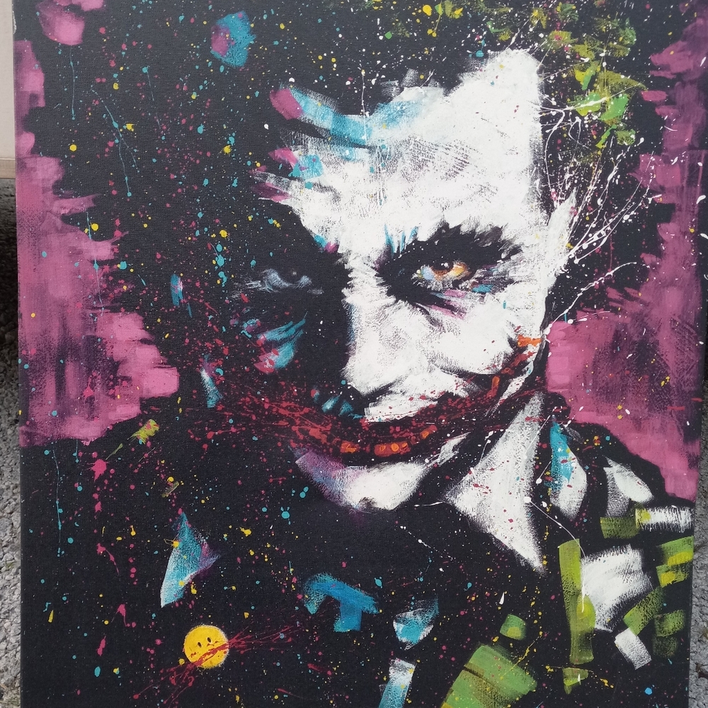 "Ha Ha" Painting of Heath Ledger by S.Fishwick